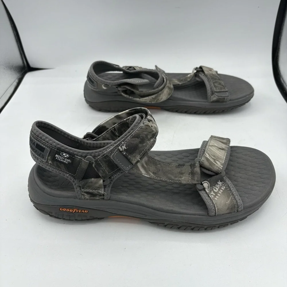 Skechers Shoes Mens‎ Size 11 Lomell Goodyear Mossy Oak Gray Camo Sandals